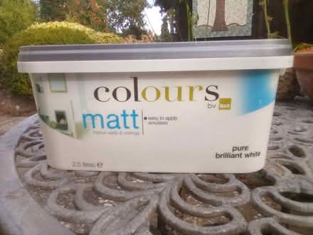 Photo of free Brilliant white matt emulsion paint (Colwall Green WR13) #1