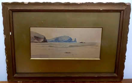 Photo of free Small watercolour: Bay, rock (Central Crouch End N8) #1