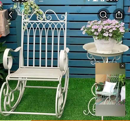 Photo of Metal/Wrought Iron Garden Rocking Chair 💺 (Castle Vale B35) #1