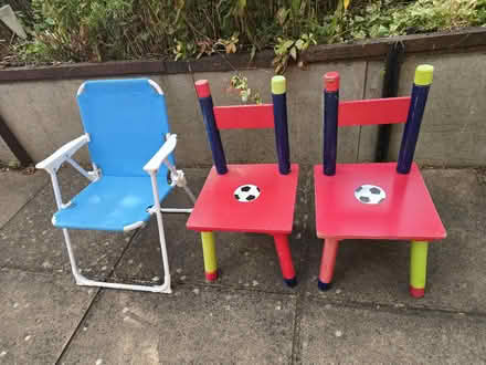 Photo of free 3 children's chairs and 2 tables (Malvern Link WR14) #1