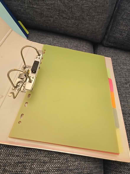 Photo of free 3 ring binders and dividers (Botley SO30) #1