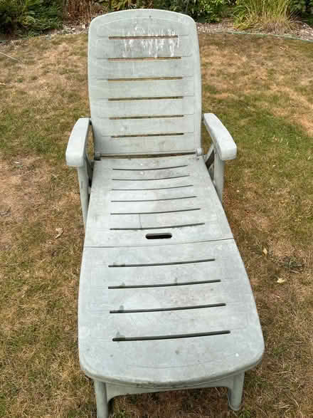 Photo of free Garden sun lounger (Andover just off Weyhill rd) #1