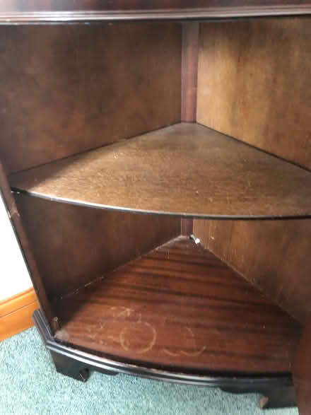 Photo of free Corner mahogany display cabinet (Forton PR3) #4