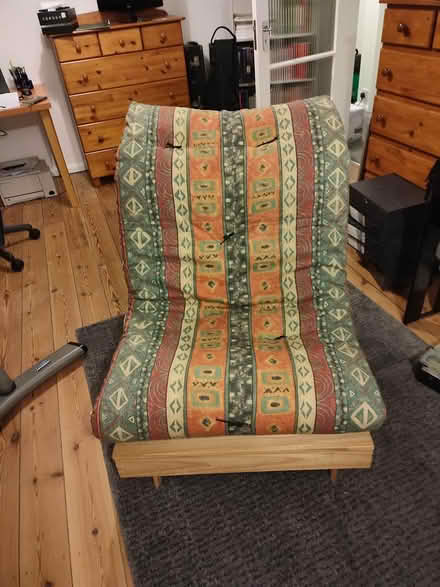 Photo of free Futon mattress and wooden base (East Grinstead RH19) #4