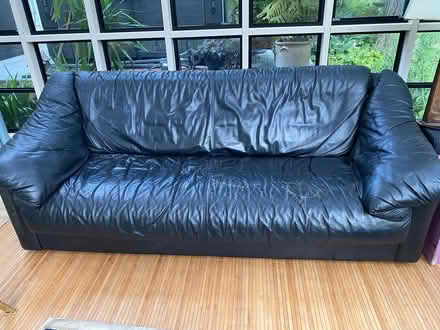 Photo of free two leather couches (red hook 12571) #2