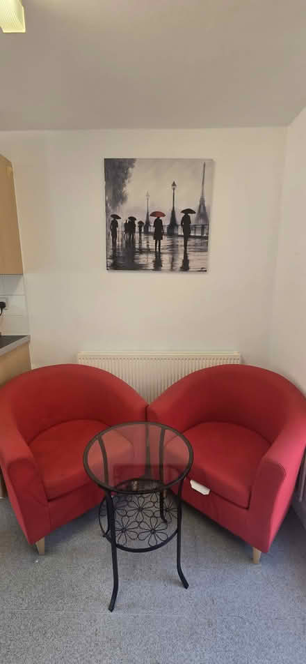 Photo of free Red Bucket Chairs (Luton LU1 area) #1