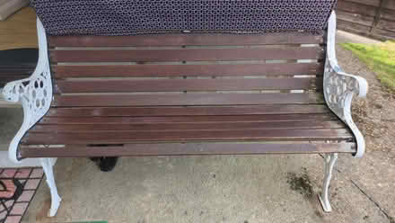 Photo of free Metal Framed Garden Bench (Epsom KT18) #3