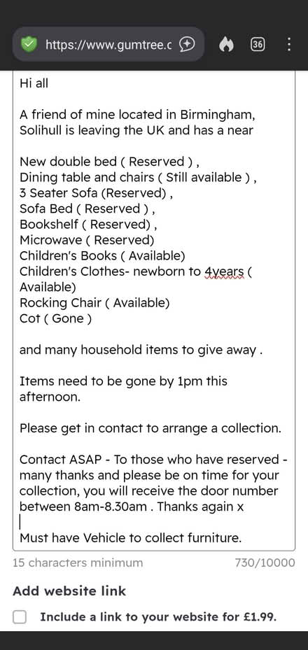 Photo of free items (Birmingham) #2