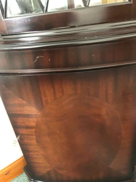 Photo of free Corner mahogany display cabinet (Forton PR3) #2
