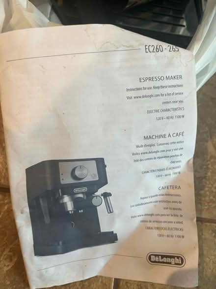 Photo of free Delonghi Espresso Maker (The woodlands) #2
