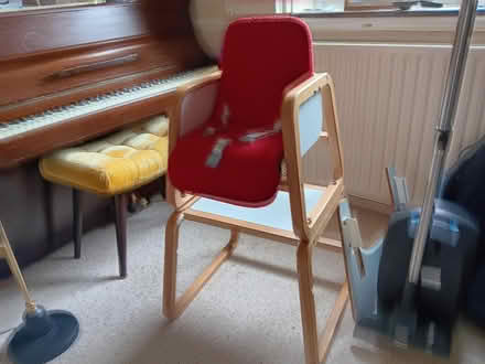 Photo of free High chair, wooden + convertible (Bromley BR2) #2