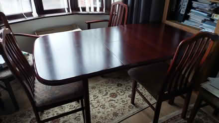 Photo of free Wooden table with chairs extendable (Willenhall) #1