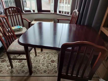 Photo of free Wooden table with chairs extendable (Willenhall) #2