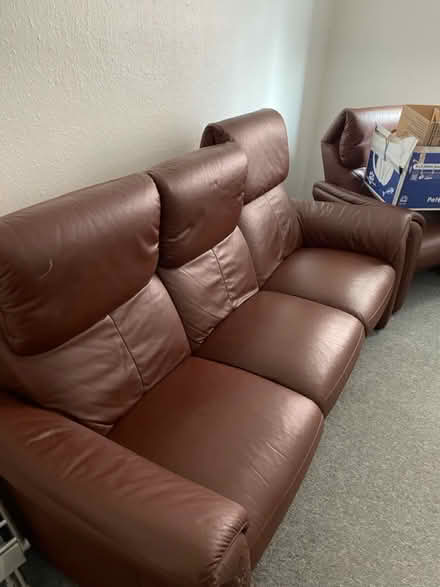 Photo of free Three seater sofa and armchair (E10) #1