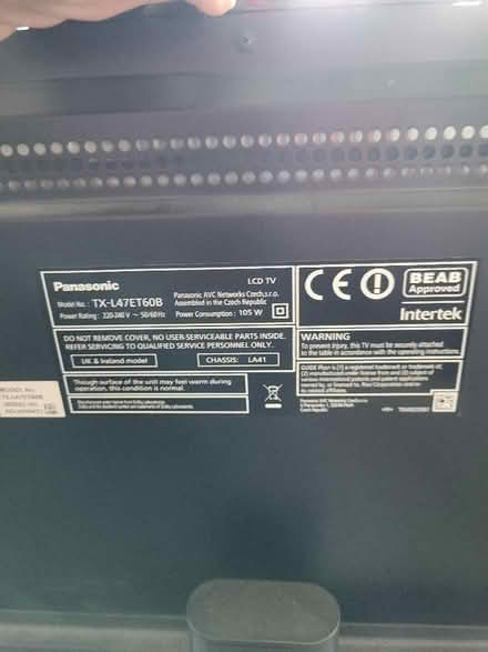 Photo of free Panasonic TV (Springfield WN6) #2