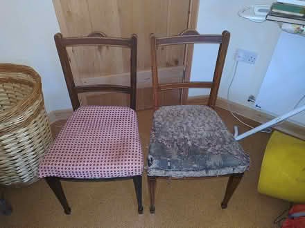 Photo of free 4 old chairs (Little Birch, HR2) #2