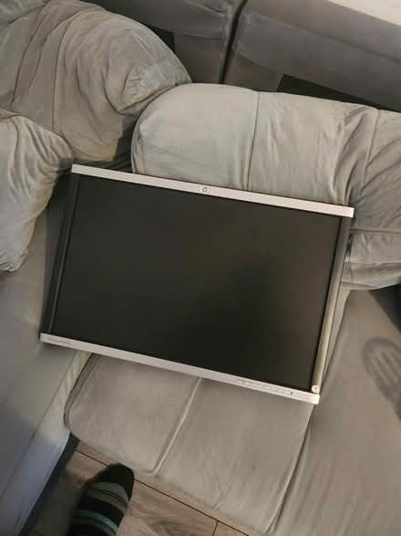 Photo of free Round glass table and 2 monitors (SE17) #4