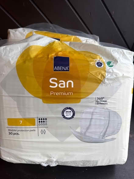 Photo of free 2 packs of abena size 7 pads (B26) #1
