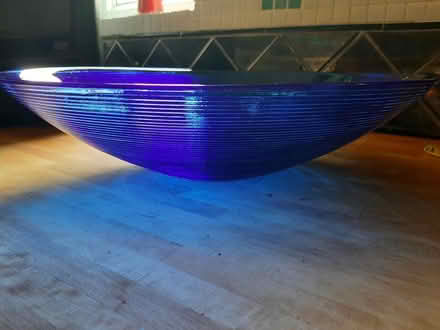 Photo of free Large blue glass bowl (Beeston, NG9) #3