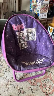 Photo of free Purple fold out chair for child (NW10) #1