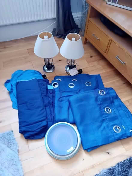 Photo of free Curtains, duvet cover, sheet, lamps (Brislington) #1