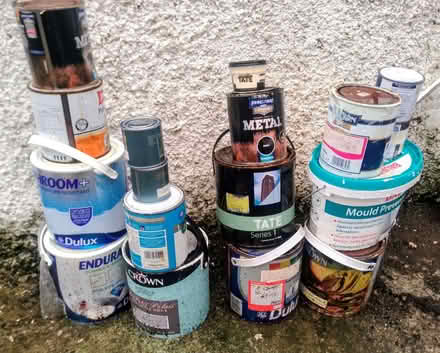 Photo of free shed clear out of house hold paints (BT14) #1