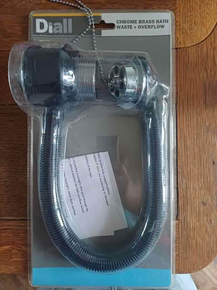 Photo of free Chrome brass bath waste & overflow (Slapton LU7 9DA) #1