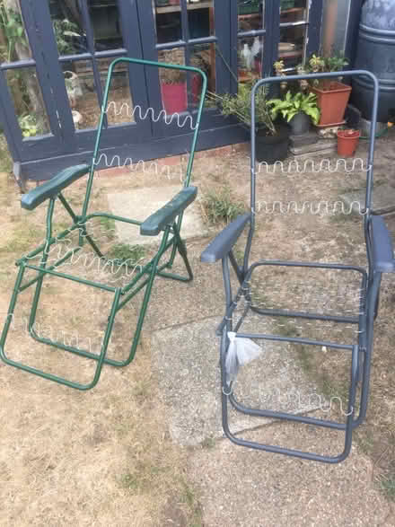 Photo of free Two garden lounger chairs (Newhaven BN9) #1