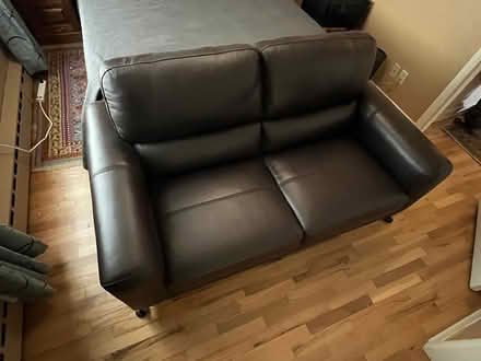 Photo of free Like New Leather Couch (Capitol Hill) #1