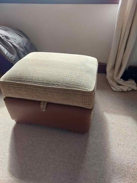 Photo of free Brown Ottoman/ footstool (Willenhall WILLENHALL WV12) #1