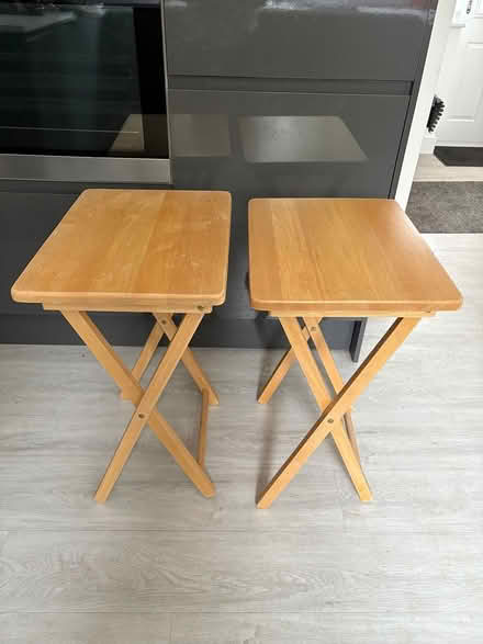 Photo of free Two foldable wooden tables (Waterlooville PO7) #1