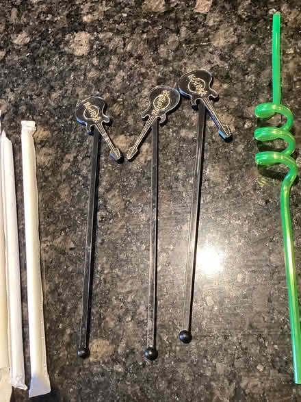 Photo of free Straws and Hard Rock stir sticks (Appleby/New Street, Burlington) #2
