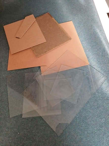 Photo of free Assorted picture frame glass and backings (Earley RG6) #1