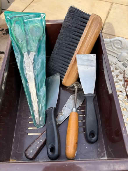 Photo of free Wall paper scissors and brush etc (Bexleyheath DA6) #1