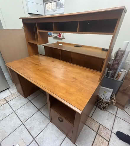 Photo of free Large desk with filing drawer and shelves. (Headington OX3) #1