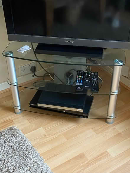 Photo of free Glass TV stand (Harrogate HG2) #1
