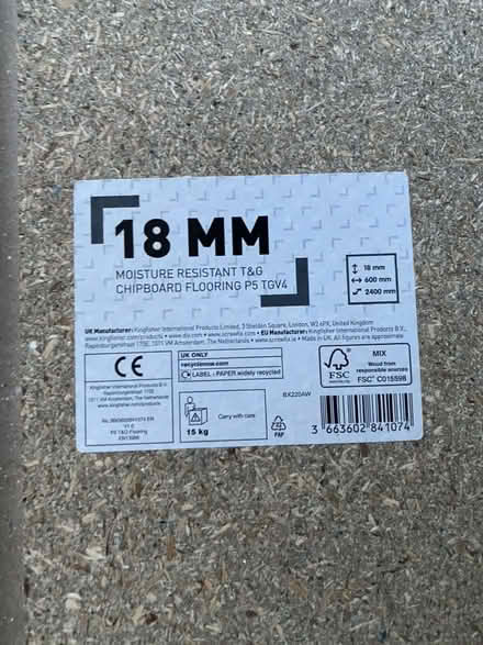 Photo of free 18mm moisture resistant chip board (Loughborough LE11) #1