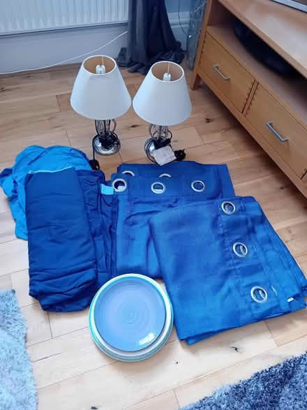 Photo of free Curtains, duvet cover, sheet, lamps (Brislington) #2