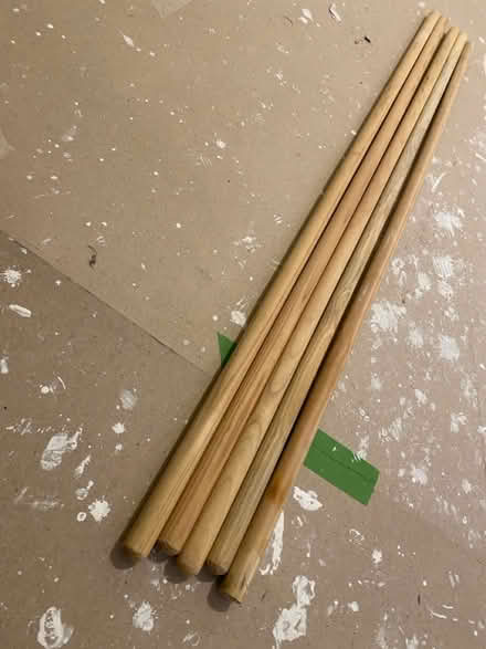 Photo of free 5x wooden mop handles (Loughborough LE11) #2