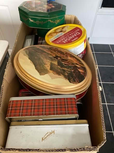 Photo of free Metal biscuit tins (Chalfont St Peter SL9) #1