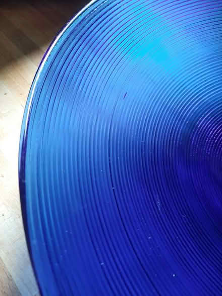 Photo of free Large blue glass bowl (Beeston, NG9) #2