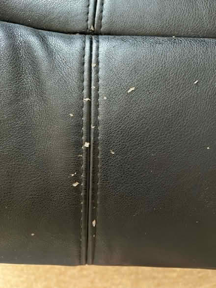 Photo of free 2 Seater Black Faux Leather Sofa (Cambridge CB3) #4