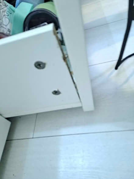 Photo of free White double malm bed (Wormholt W12) #3