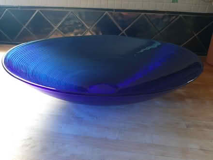 Photo of free Large blue glass bowl (Beeston, NG9) #1