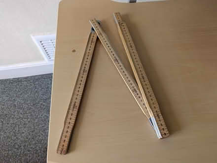 Photo of free 2m folding wooden measuring rod (Leatherhead) #1