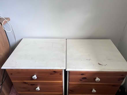 Photo of free Wooden bedside tables x2 (M30 9dt) #2