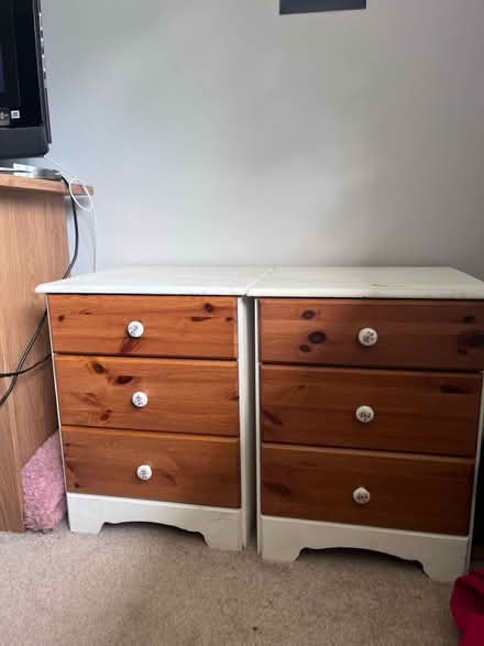 Photo of free Wooden bedside tables x2 (M30 9dt) #1