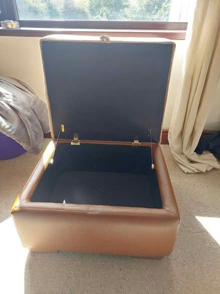 Photo of free Brown Ottoman/ footstool (Willenhall WILLENHALL WV12) #2