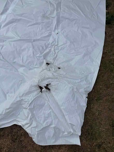 Photo of free 5m x 2m white woven plastic sheet (Welling DA16) #2