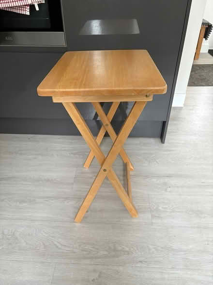 Photo of free Two foldable wooden tables (Waterlooville PO7) #3